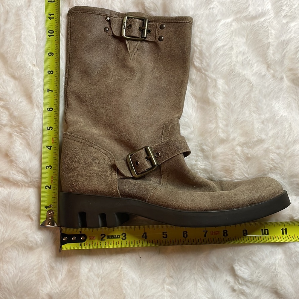 Michael Kors distressed leather moto boots - Picture 7 of 7